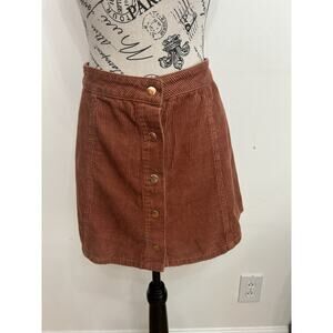 Forever 21 Brown Corduroy Mini Skirt
